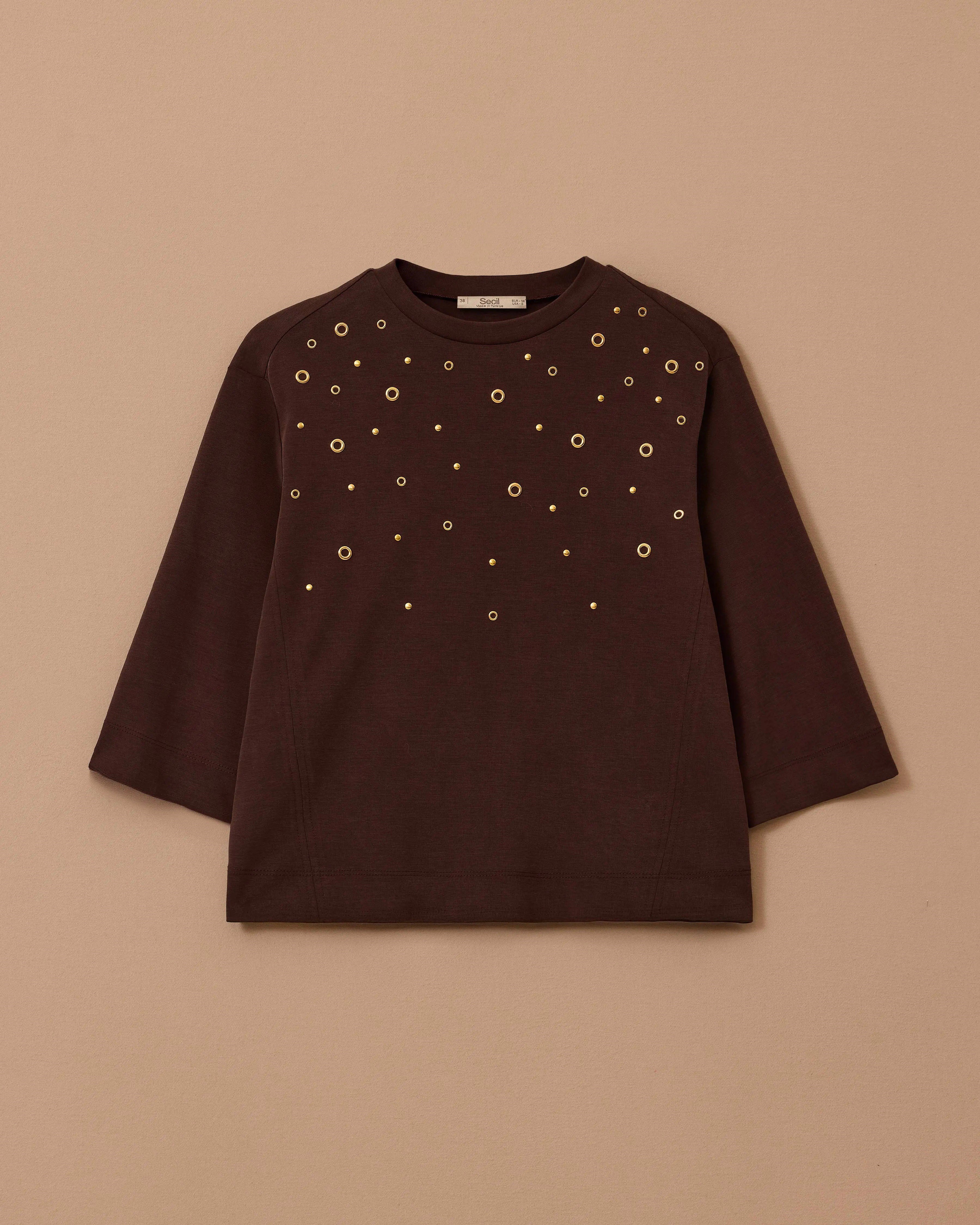 Seçil  Sweatshirt - 10002612310003 KAHVERENGİ