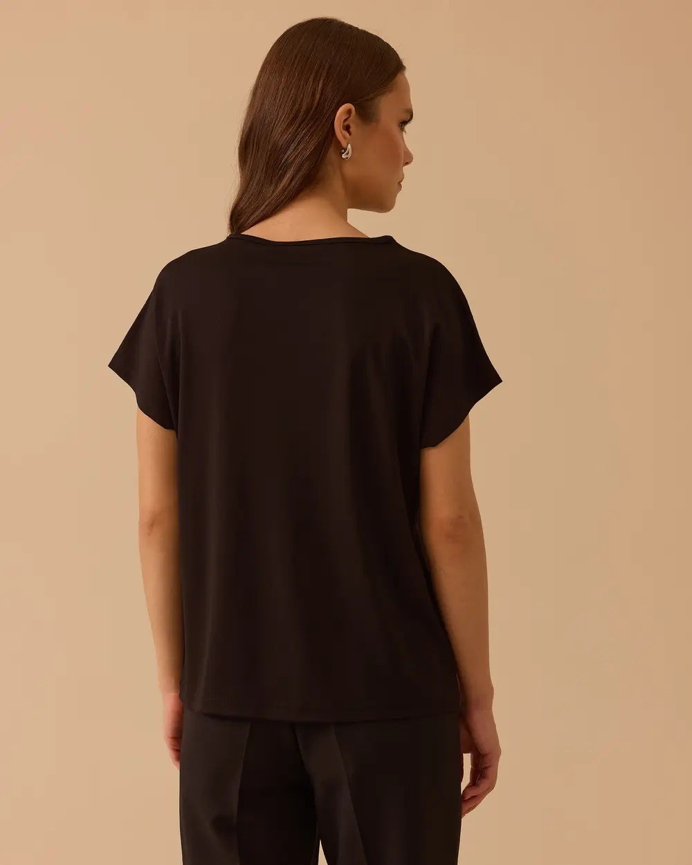 SEÇİL TSHIRT-10002612410008 Siyah