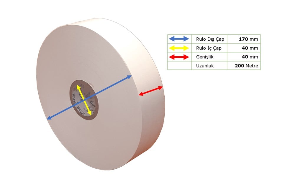 40mm X 200m Ağır Yıkama Kumaşı