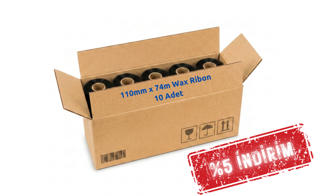Ribon Wax 110mm X 74m out A410 10 lu KOLİ