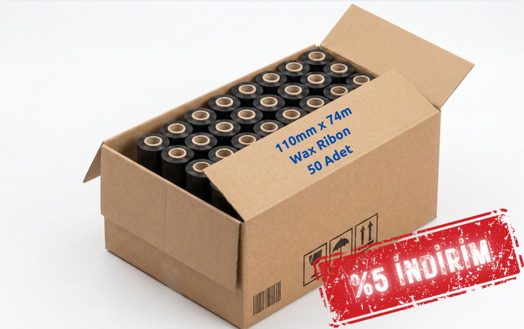 Ribon Wax 110mm X 74m out A410 50 lu KOLİ