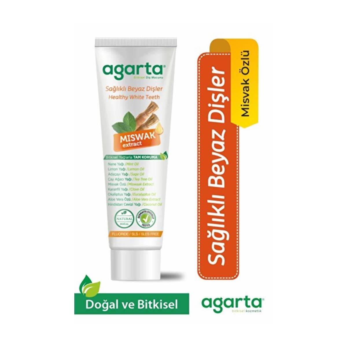 Agarta Doğal Diş Macunu Misvak Özlü 100ml5598913