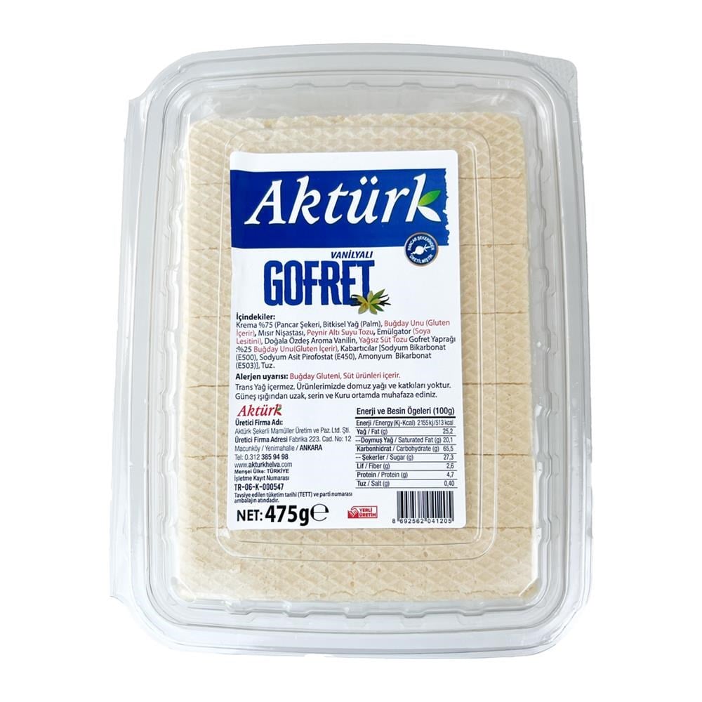 Aktürk Sade Vanilyalı Gofret 475 gr5509985
