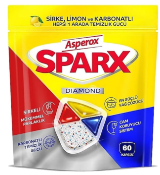 Asperox Sparx Diamond Bulaşık Makine Kapsül 60lı5523599