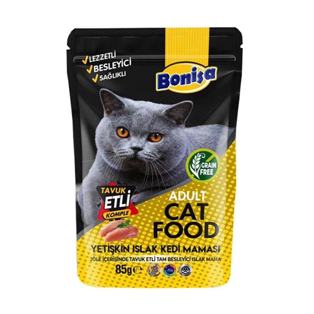 Bonisa Tavuk Etli Yetişkin Islak Kedi Maması 85 ml55217044