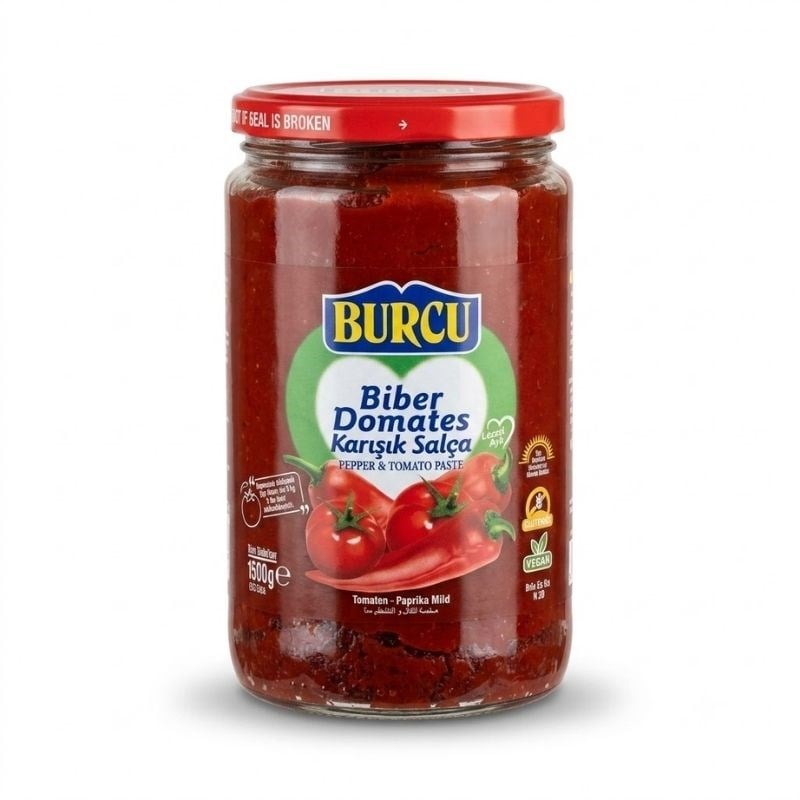 Burcu Biber Domates Karışık Salça Cam 1500 gr5511194