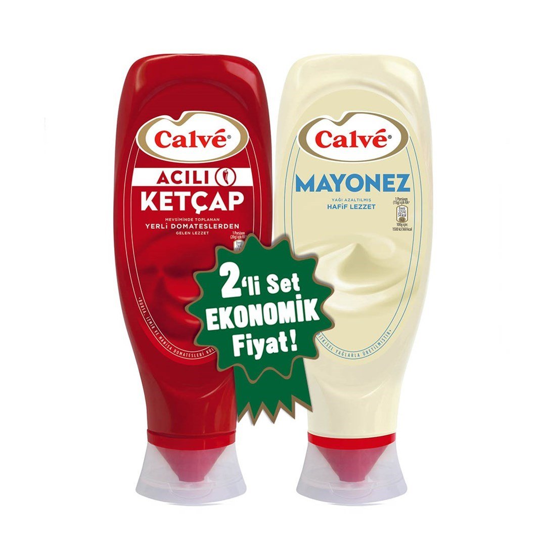Calve Ketçap 400 gr+ Mayonez 350 grKetçap, Mayonez, Soslar
