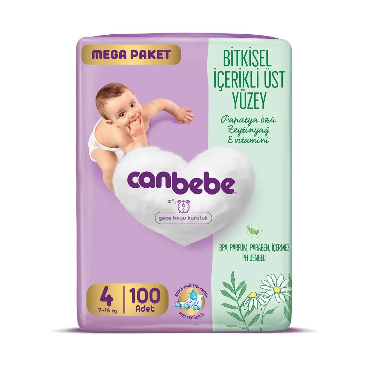 Canbebe Mega Paket No-4 Maxi 100lü5522745