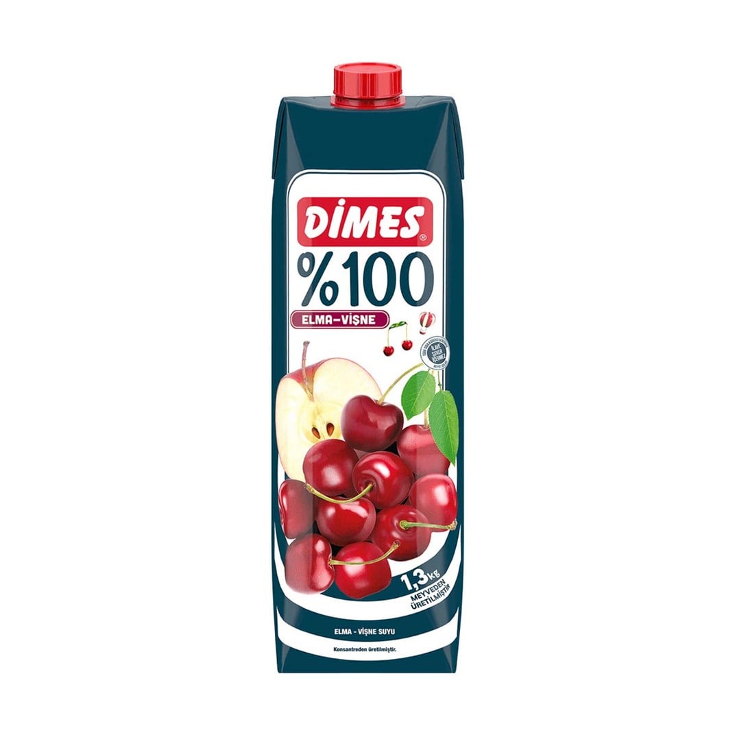 Dimes 100 Meyve Suyu Elma Vişne 1 ltKategorisiz