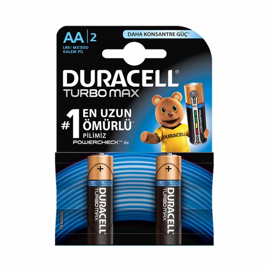 Duracell Turbo Max Kalem Pil AA 2li5526009