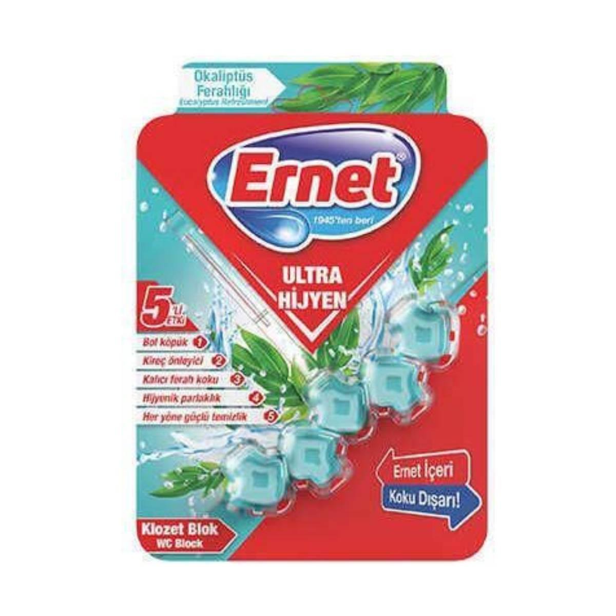 Ernet Klozet Blok 2x50gr Ultra Hijyen Okaliptus5522011