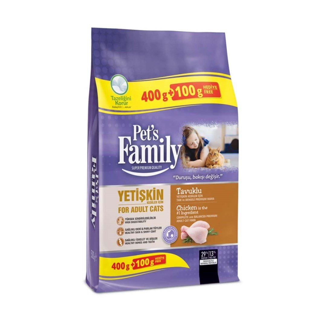 Family Pets Tavuklu Yetişk Kedi Maması 400+100 gr55217076