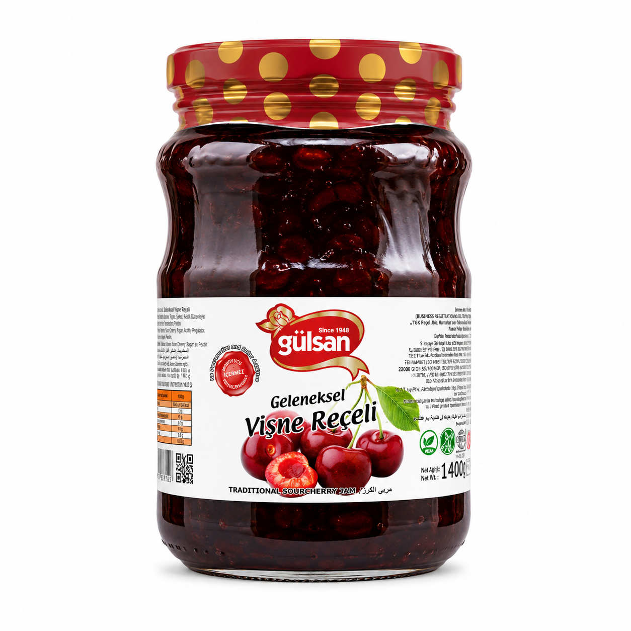 Gülsan Reçel Vişne 1400 Gr5511574