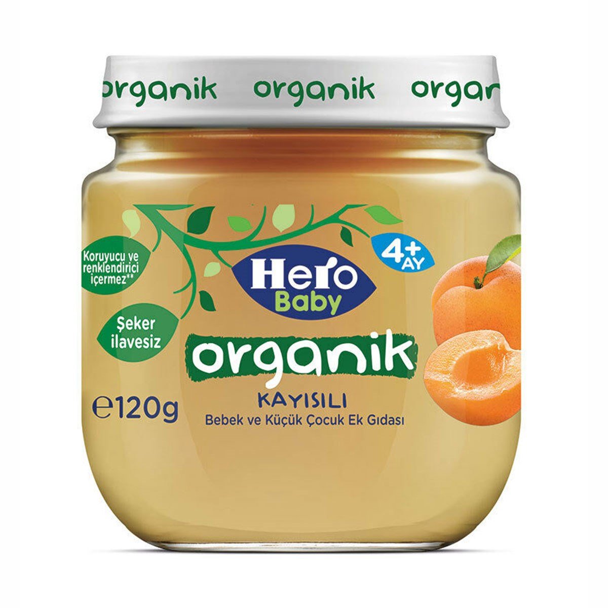 HERO BABY 120 GR ORGANİK KAYISILI