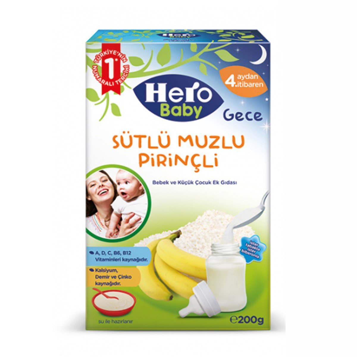 HERO BABY 200 GR SÜTLÜ MUZLU PİRİNÇ