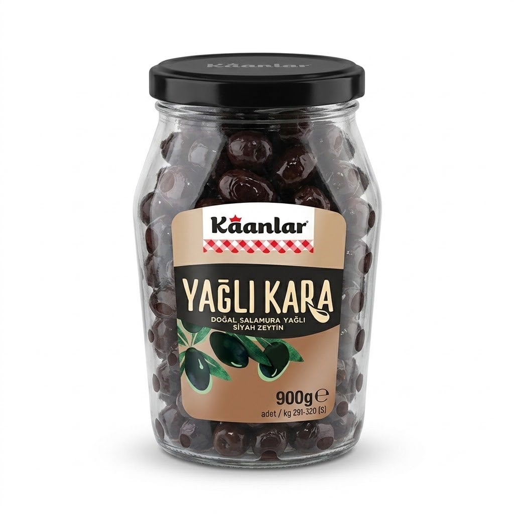 Kaanlar Sofralık Yağlı Siyah Zeytin 900Gr5503388