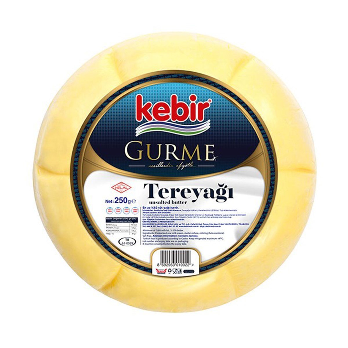 Kebir Gurme Tereyağı 250 grTereyağ, Margarin