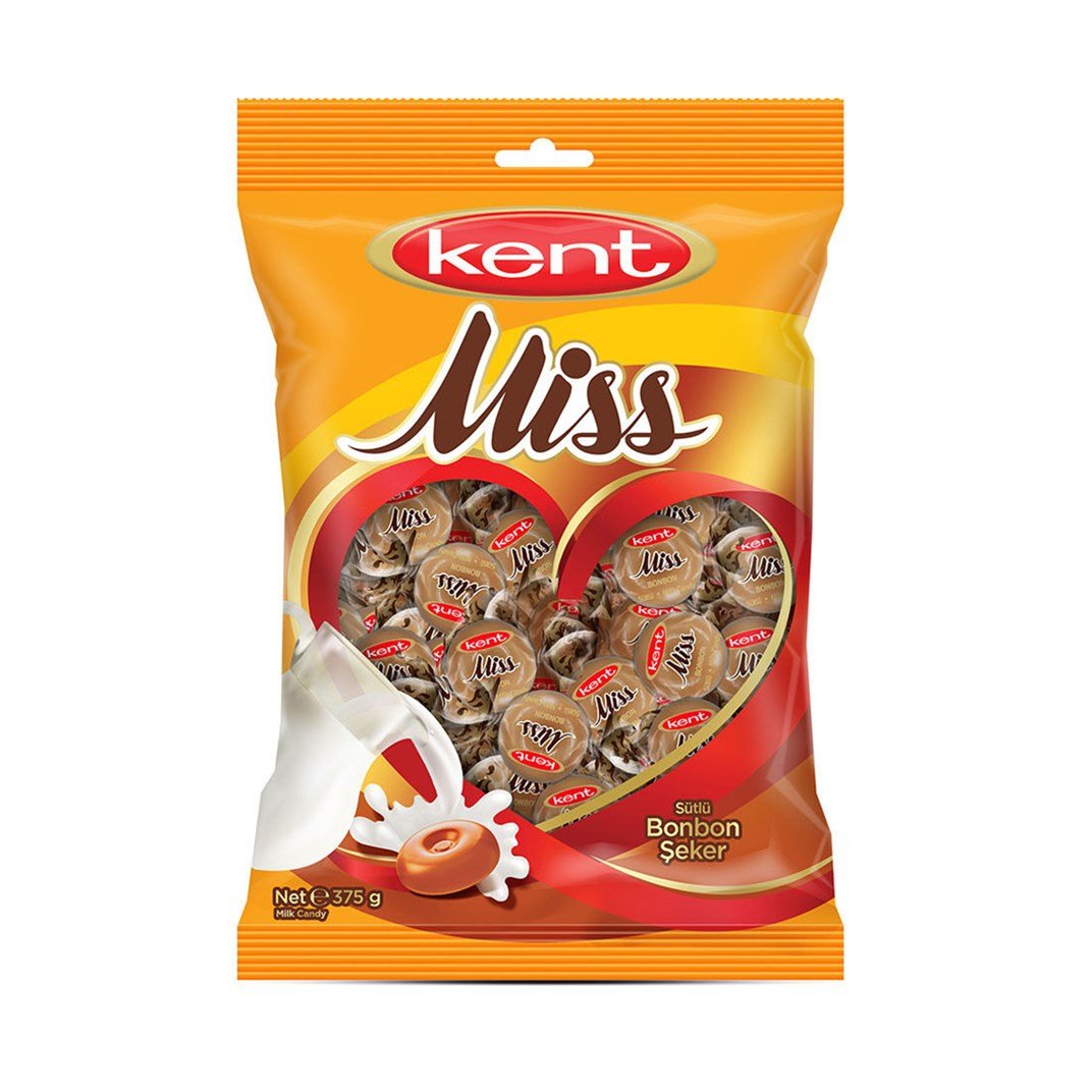 Kent Miss Sütlü Bonbon Şeker 375 grSakız, Şekerleme