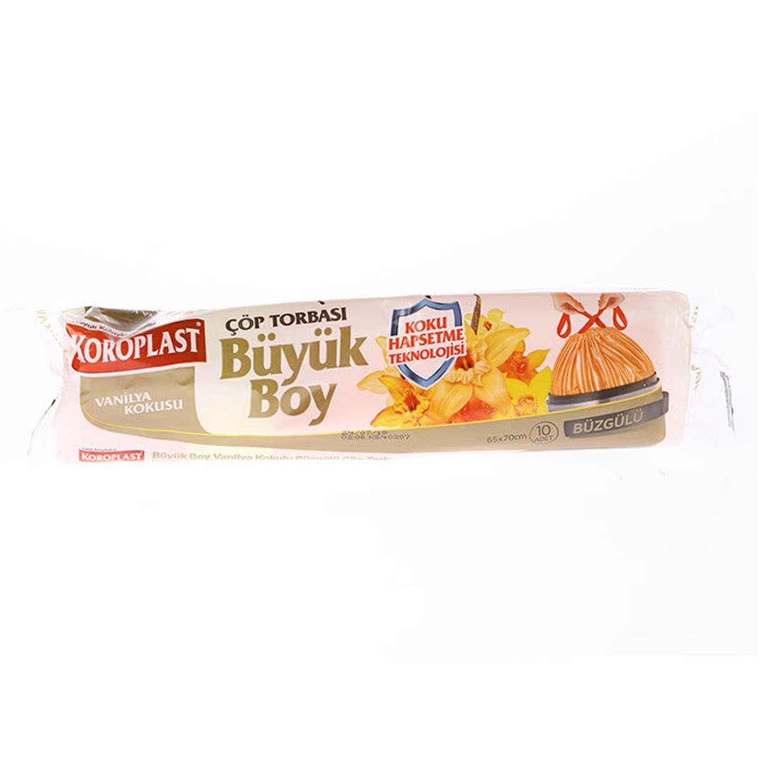 Koroplast Çöp Torbası Vanilya Büzgülü Büyük 10 luKategorisiz