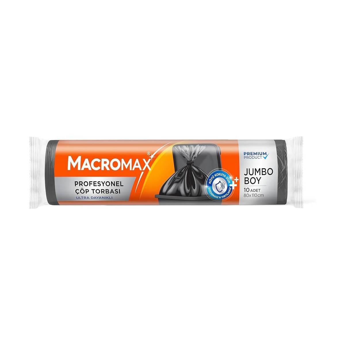 Macromax Çöp Torbası Profesyonel Jumbo 10lu5523478