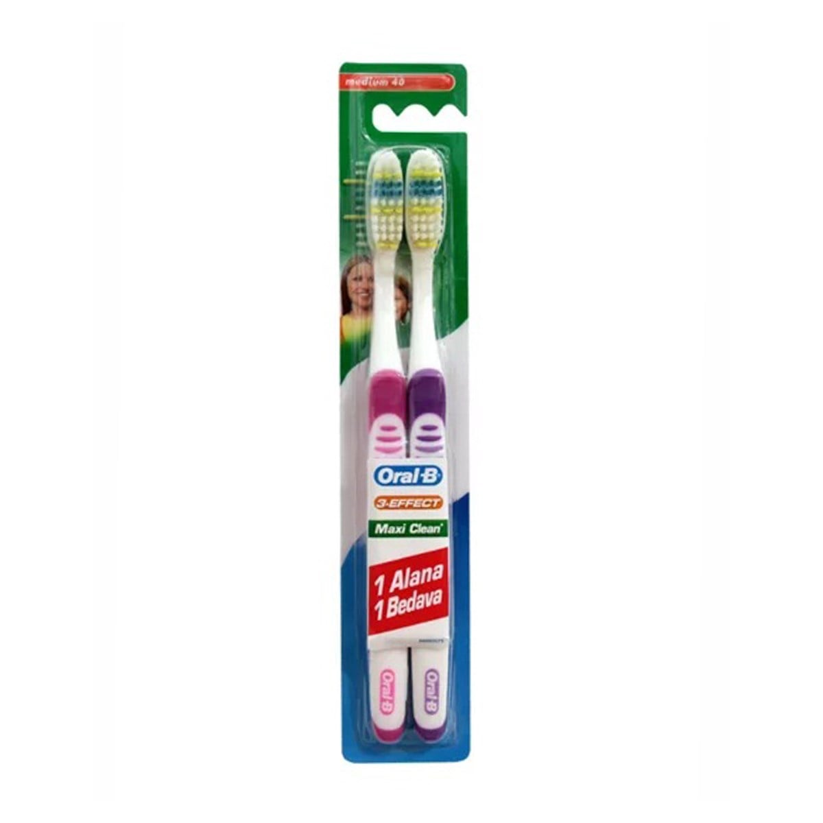 Oral-B Diş Fırçası Effect Maxi Clean Orta 1+1