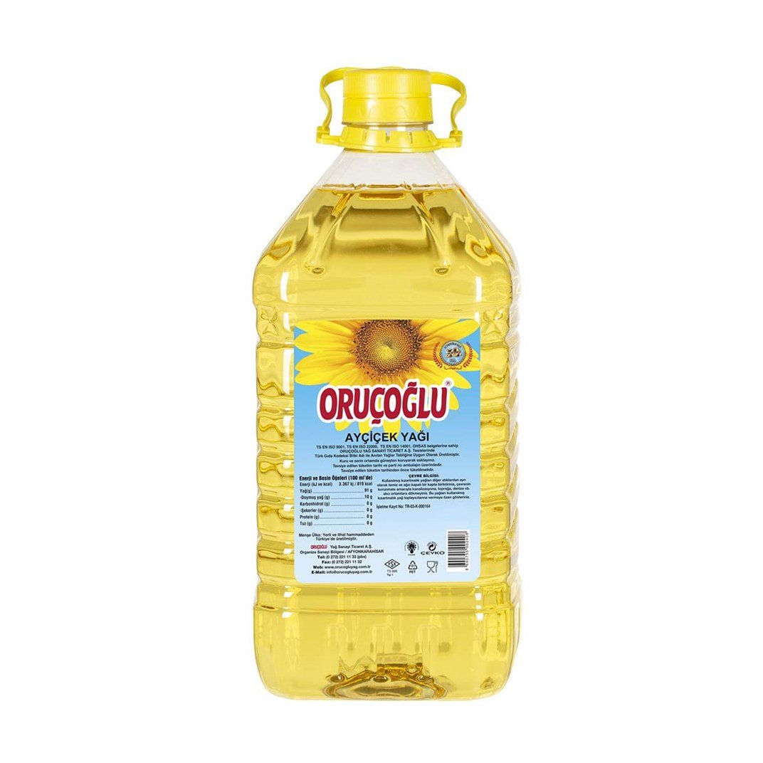 Oruçoğlu Ayçiçek Yağı Pt 4,5 lt5505081