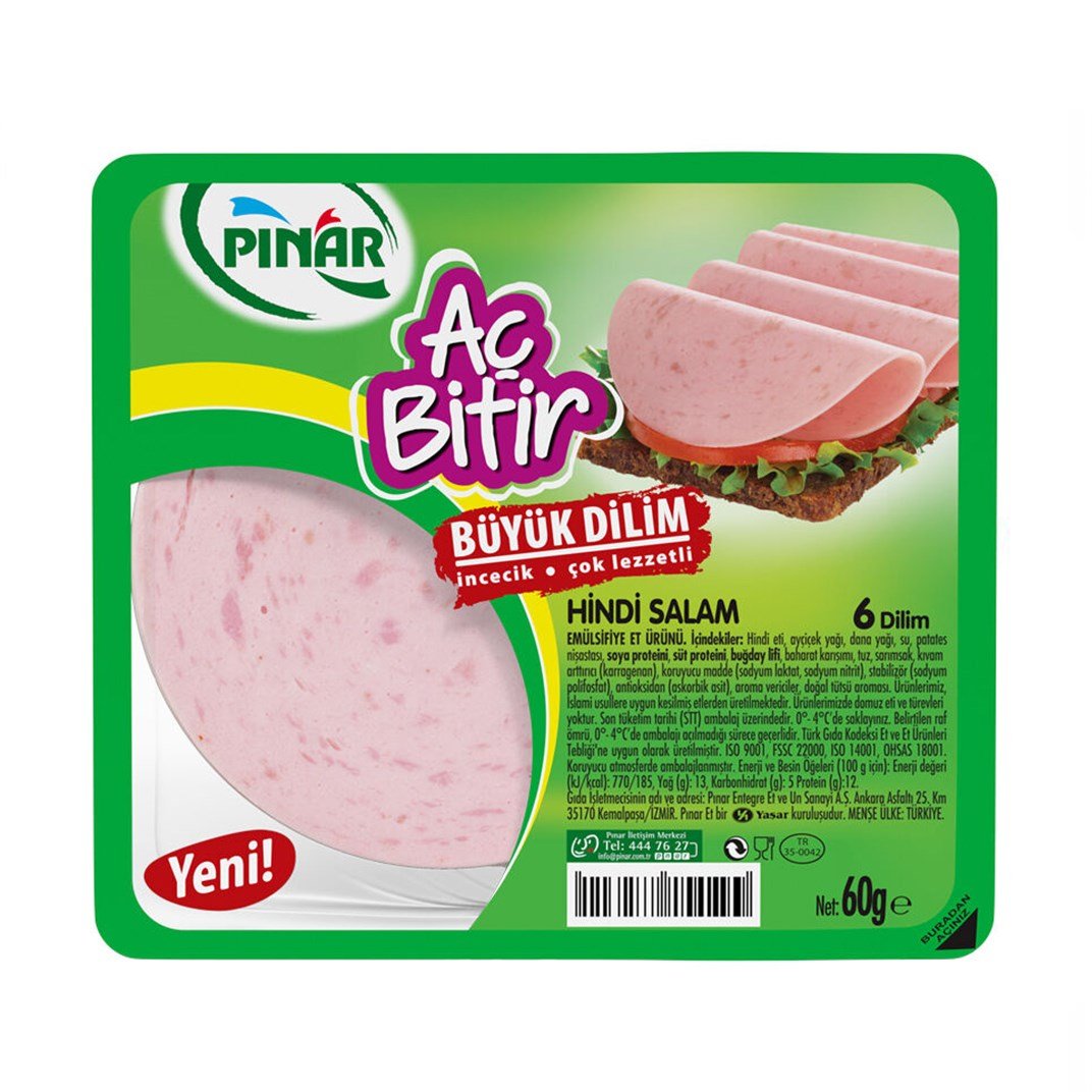 Pınar Aç Bitir Hindi Salam Büyük Dilim 60 grKategorisiz