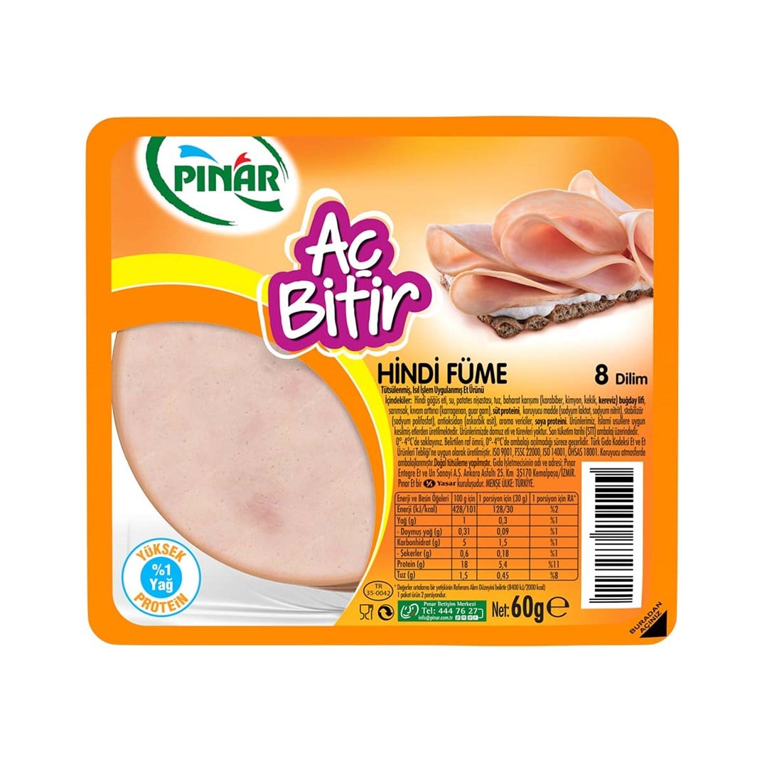 Pınar Aç Bittir Hindi Füme 60 Gr5503383