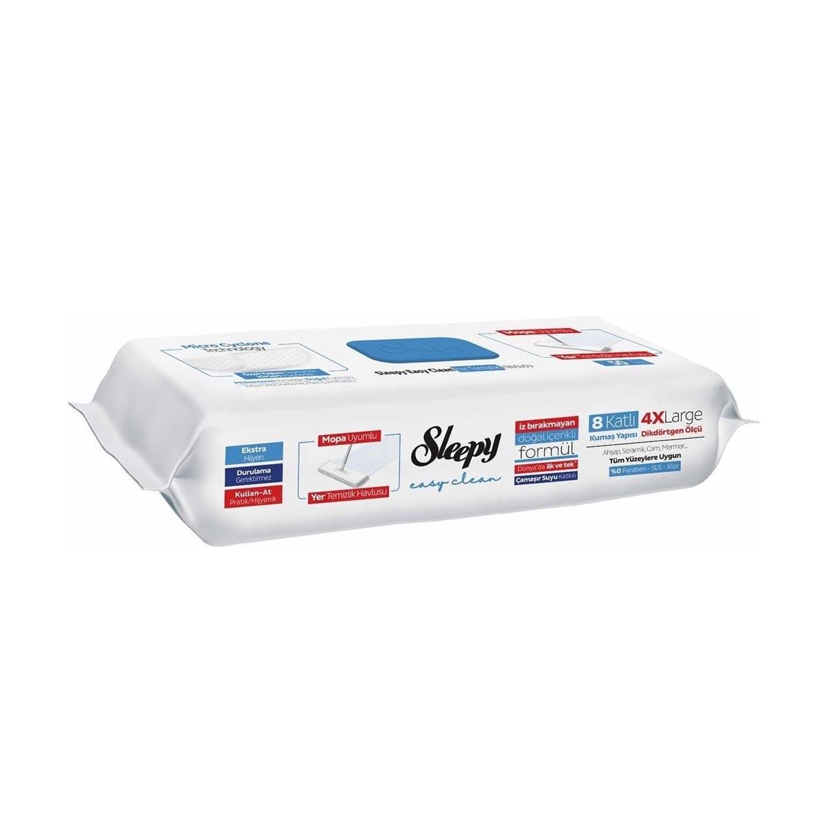 Sleepy Yüzey Temizl Havlu Mop Uyum Çamaşır Su 50li5523268