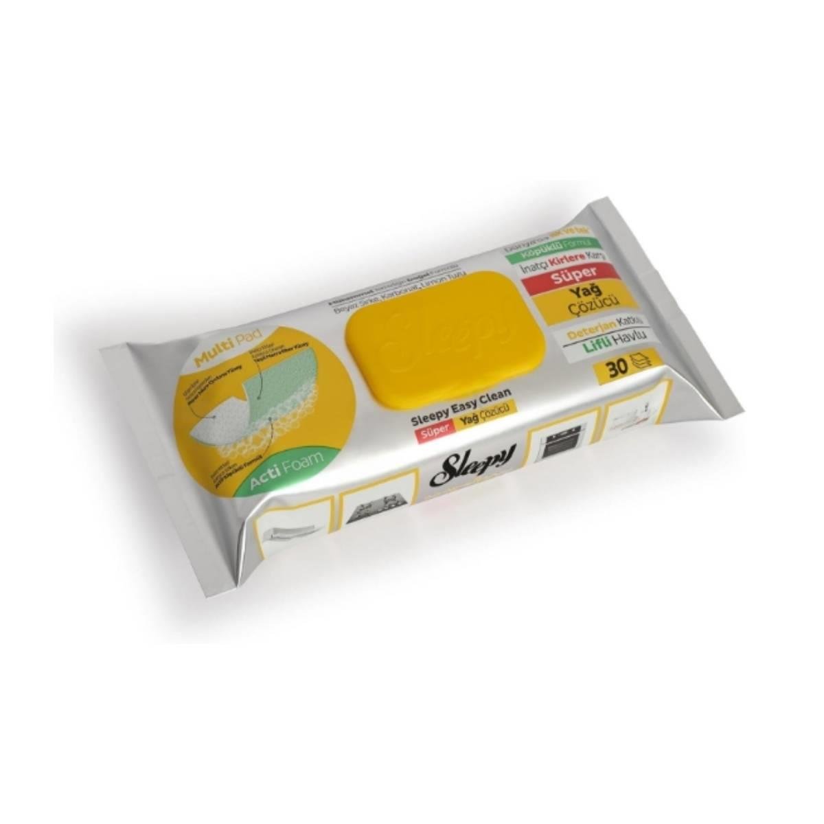 Sleepy Yüzey Temizleme Havlusu Yağ Çözücü 30lu5521593