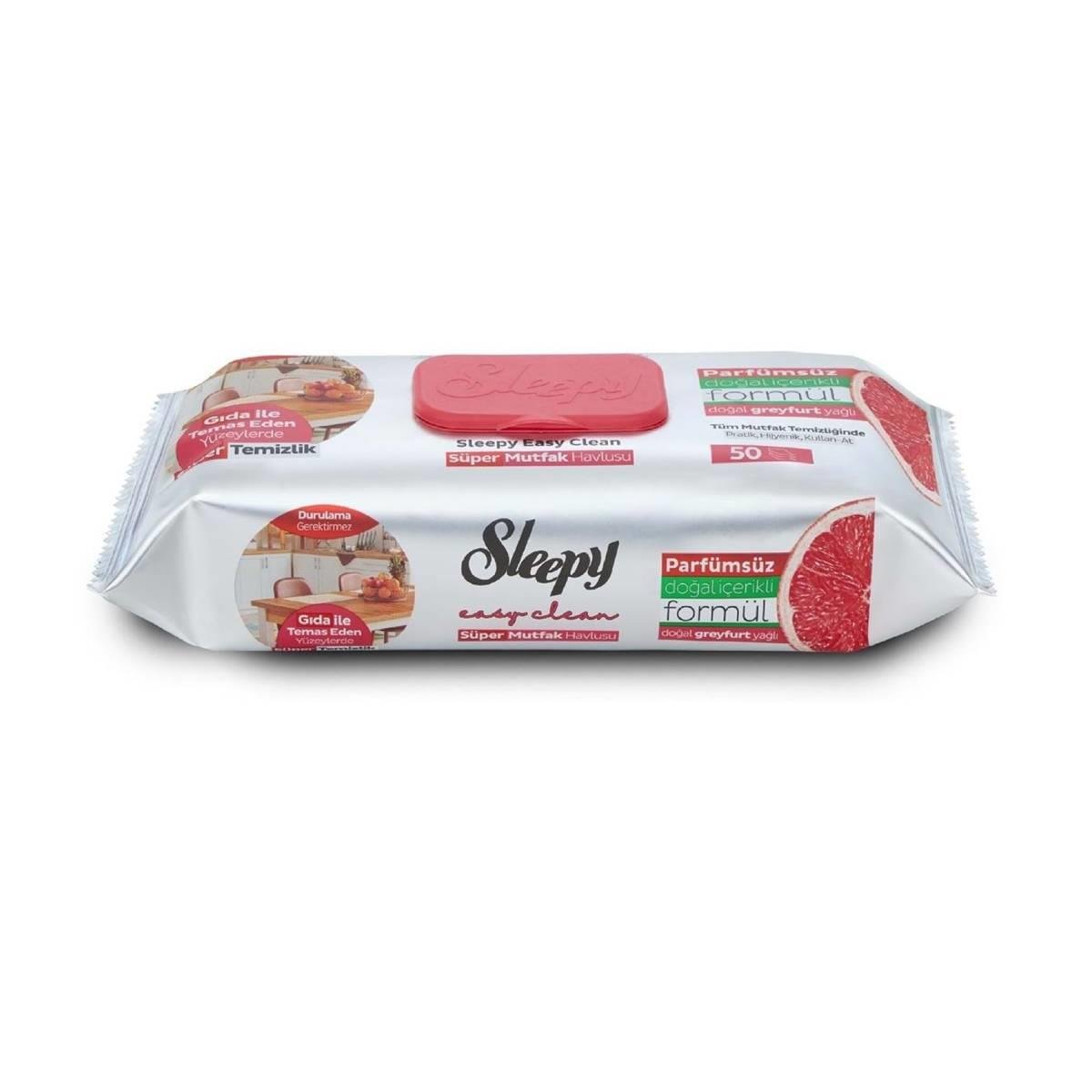 Sleepy Yüzey Temizleme Mutfak Havlu Greyfurt 50li5523387