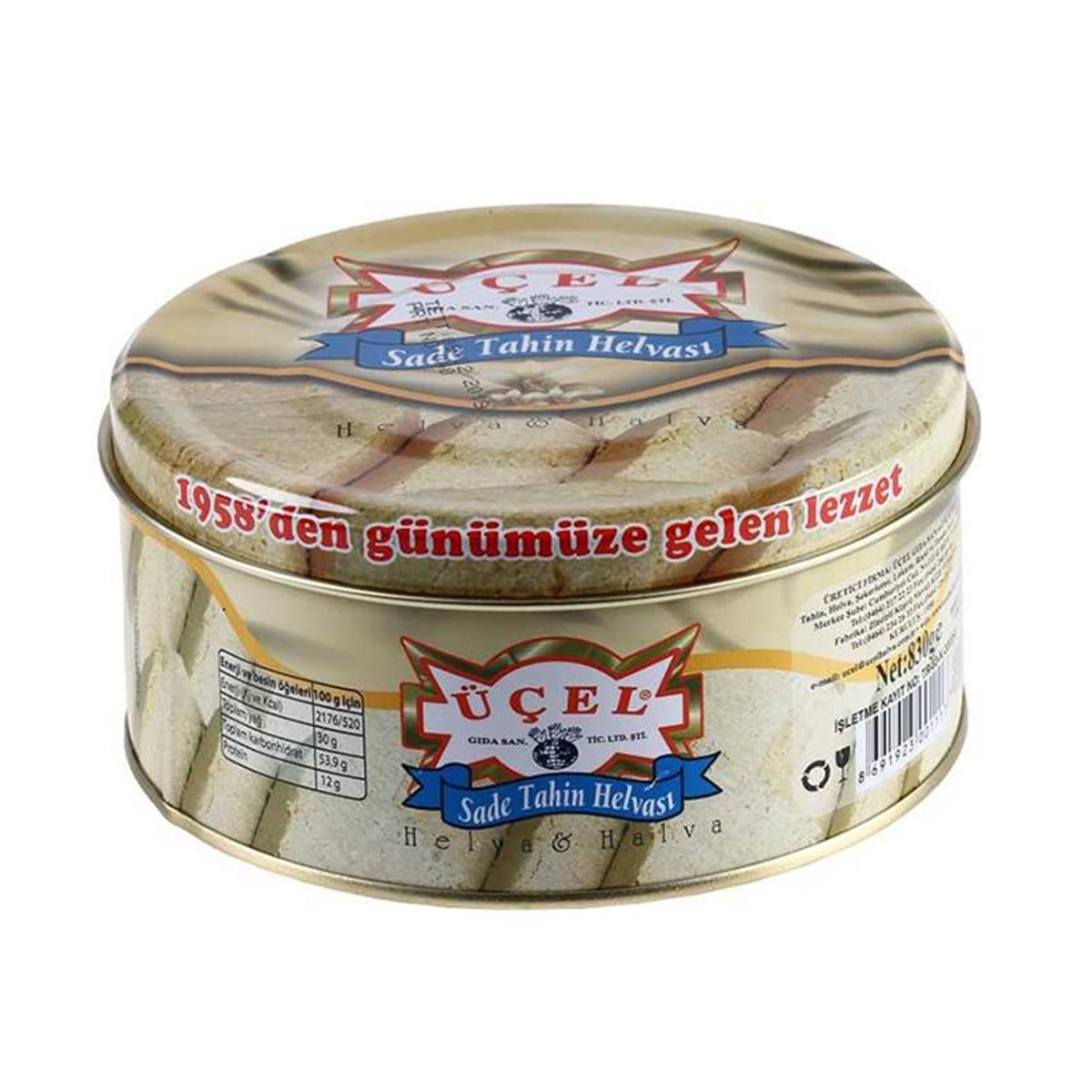 UCEL T.HELVA 830 GR TEN.SADEBal, Reçel