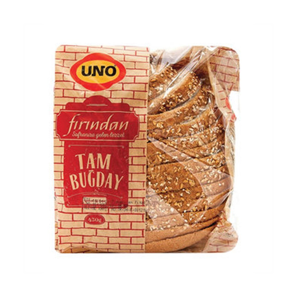 Uno Fırından Tam Buğdaylı Ekmek 450 gr