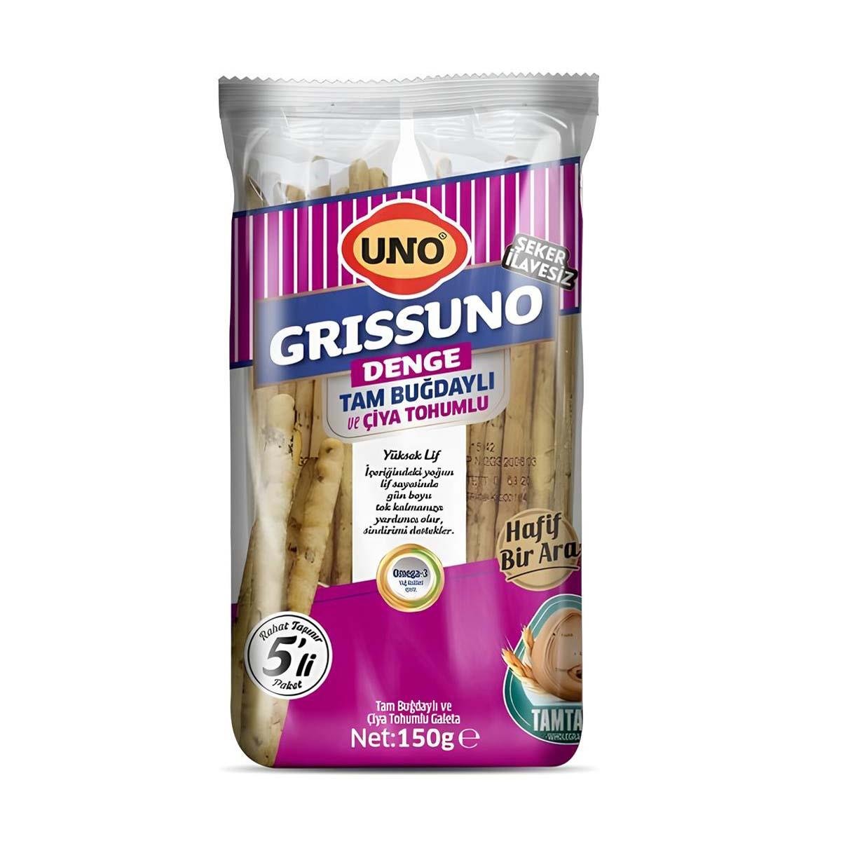 UNO GRİSSUNO TAM BUĞDAYLI CHİA TOHUMLU 150 GR5507220