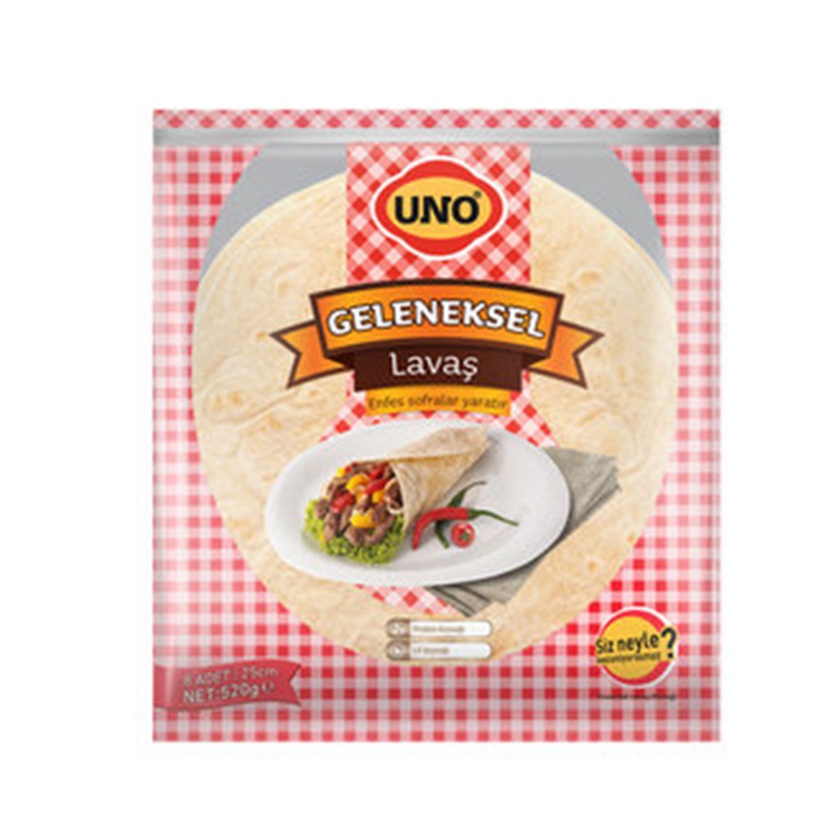 Uno Lavaş Geleneksel 520 gr