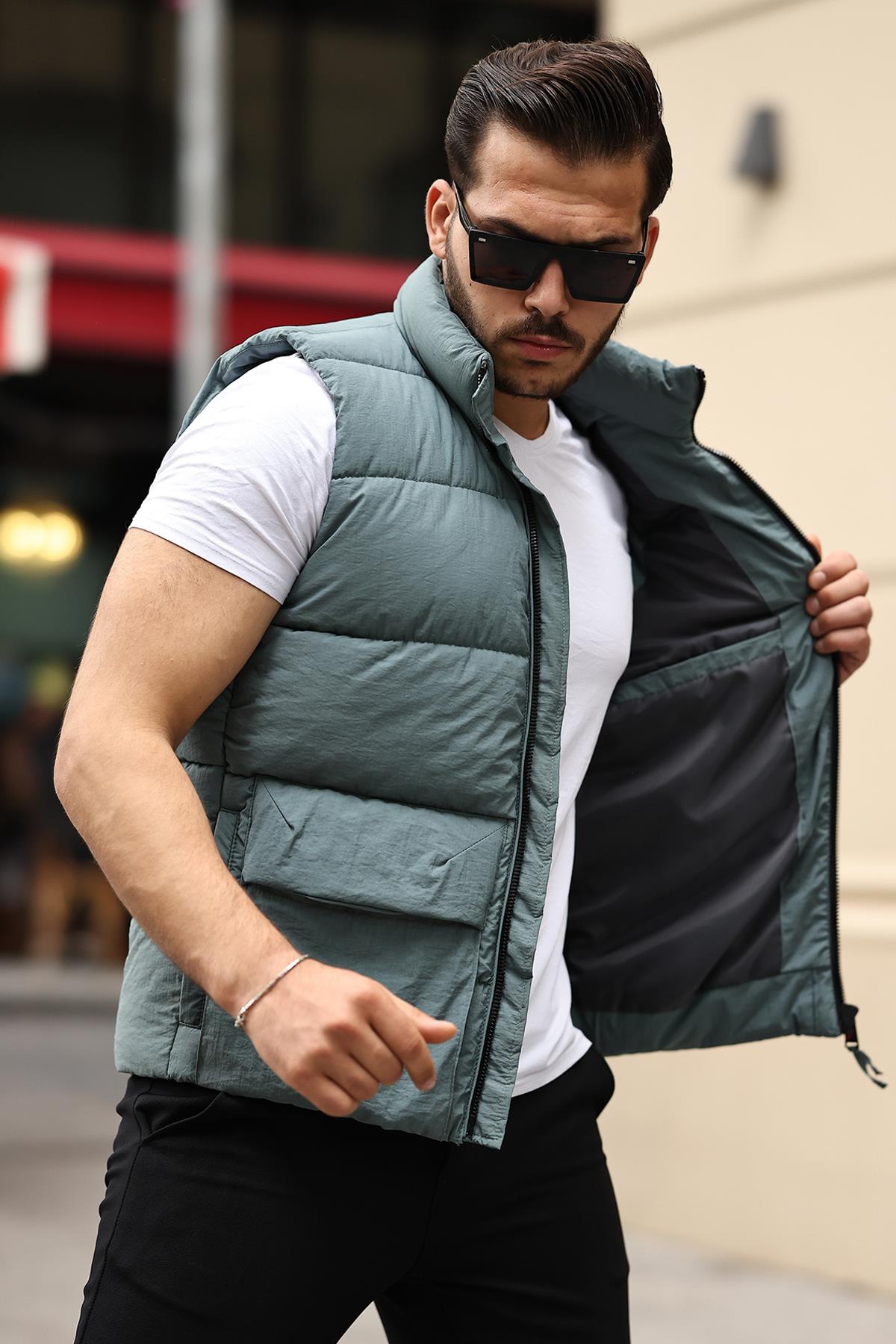 Delpino Erkek Dar Kesim Su Geçirmez Yelek