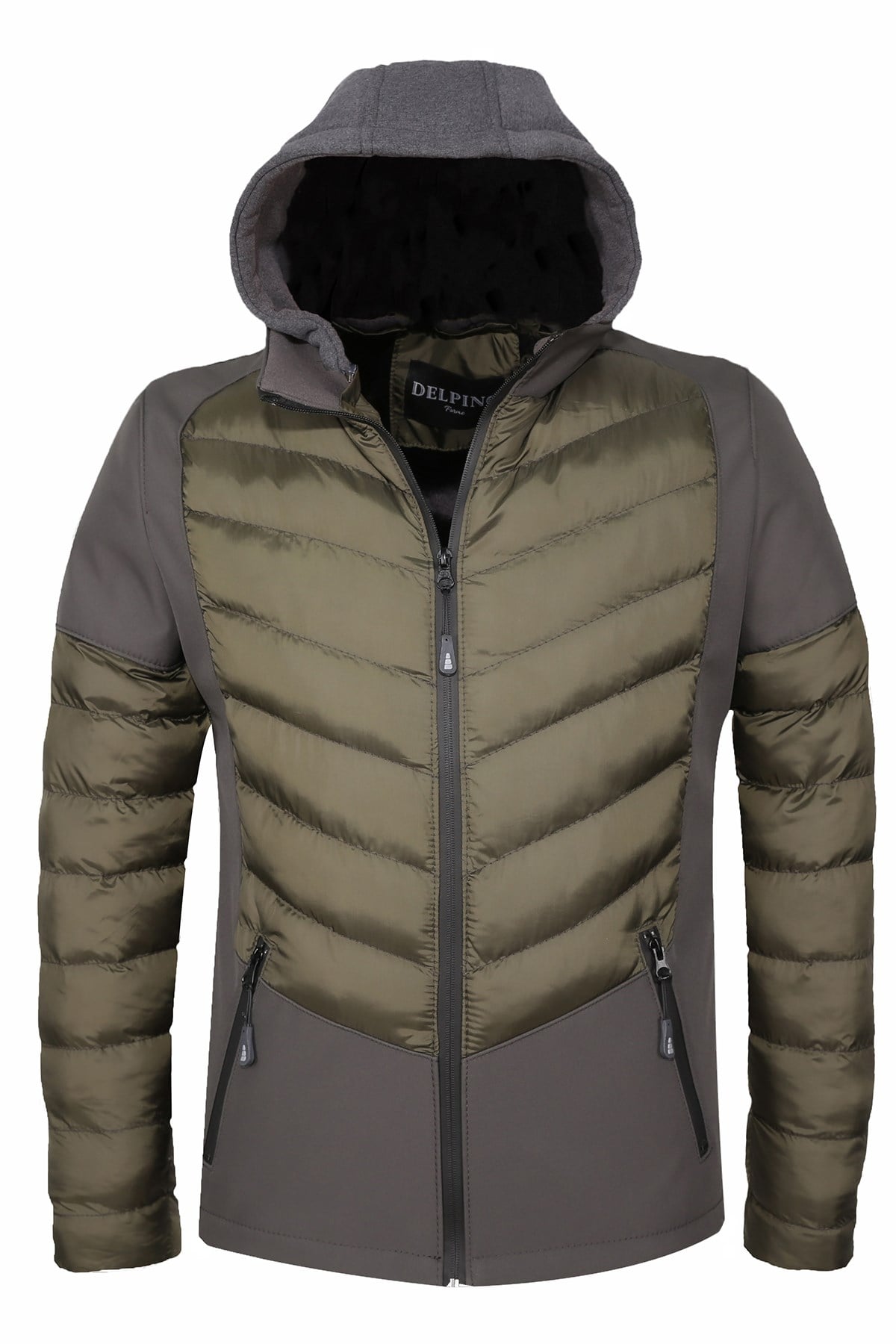 Delpino Erkek Dar Kesim Su ve Rüzgar Geçirmez Softshell Mont