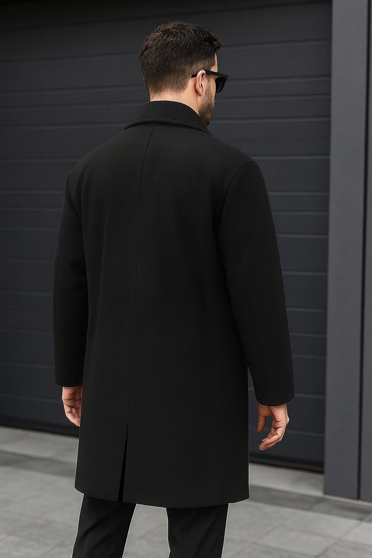 Delpino Erkek Oversize Uzun Kaşe Kaban