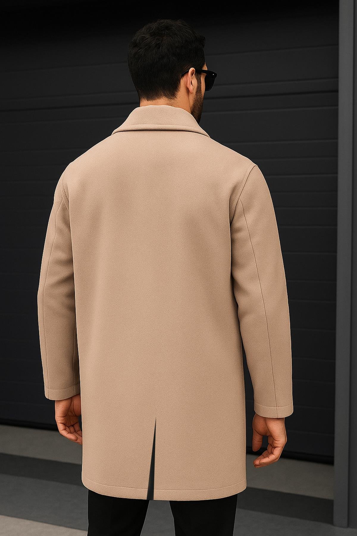 Delpino Erkek Oversize Uzun Kaşe Kaban