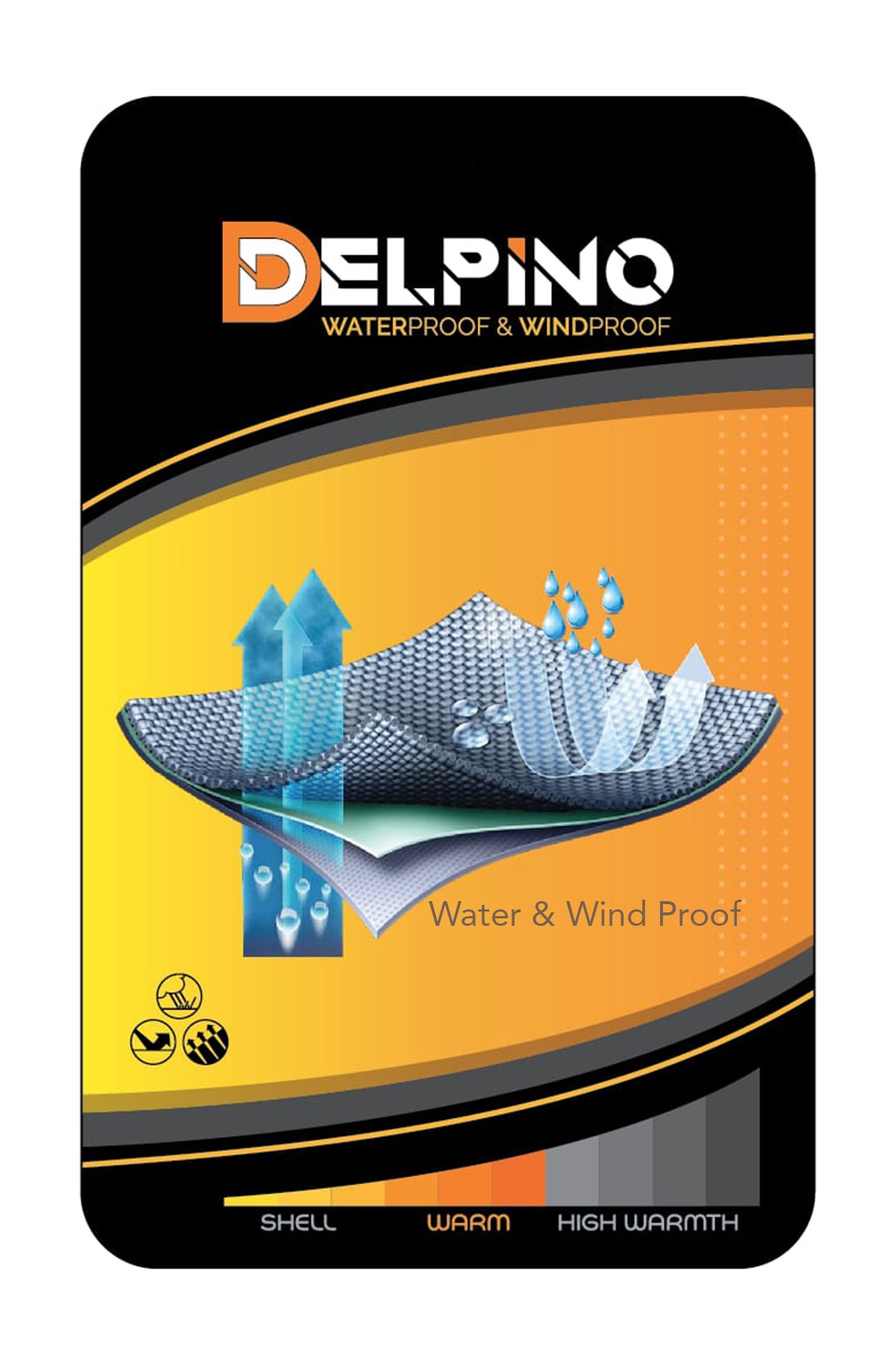 Delpino Erkek Su ve Rüzgar Geçirmez Softshell Pantolon