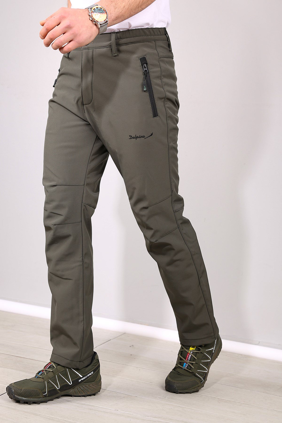 Delpino Erkek Su ve Rüzgar Geçirmez Softshell Pantolon