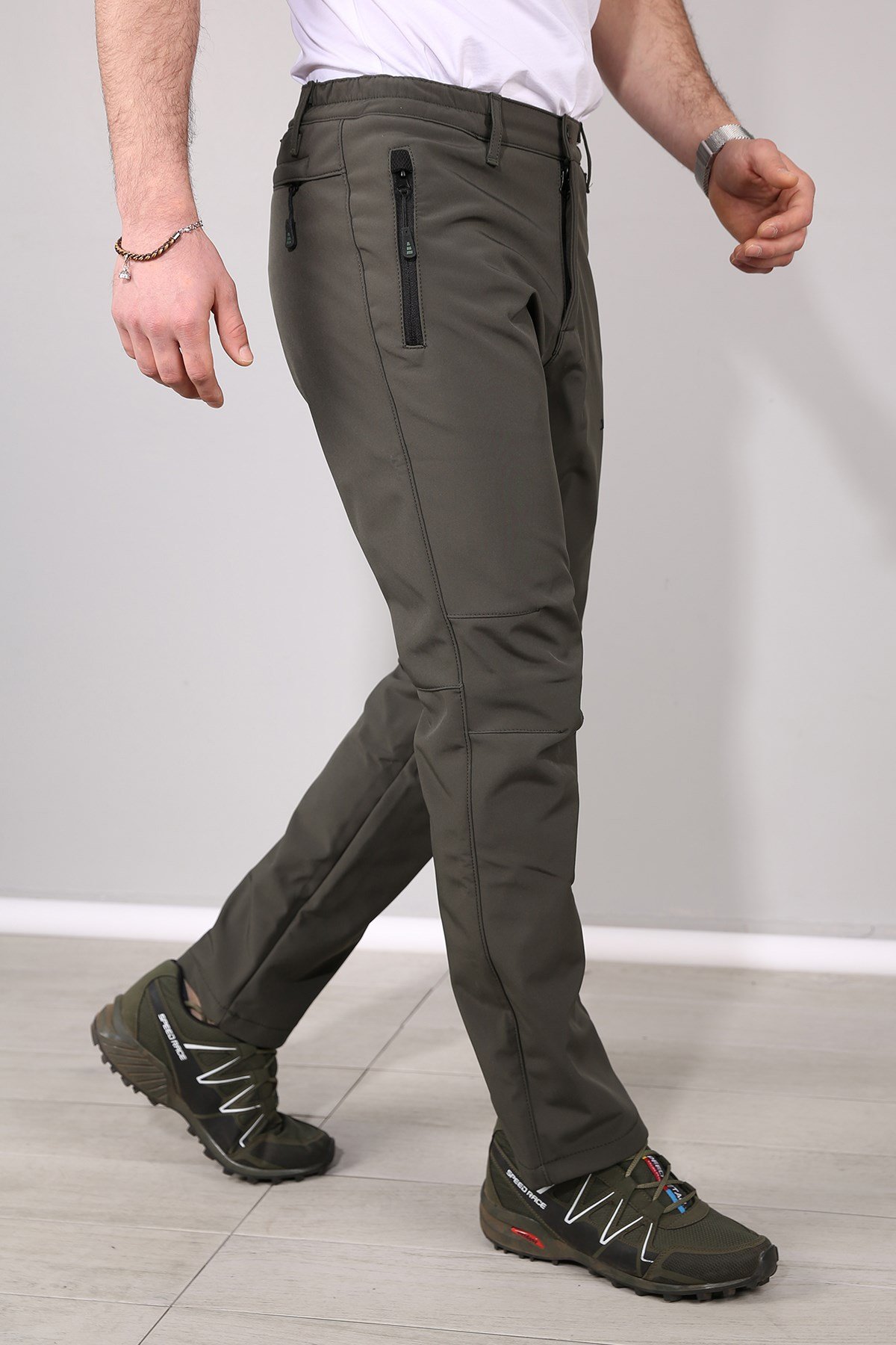 Delpino Erkek Su ve Rüzgar Geçirmez Softshell Pantolon