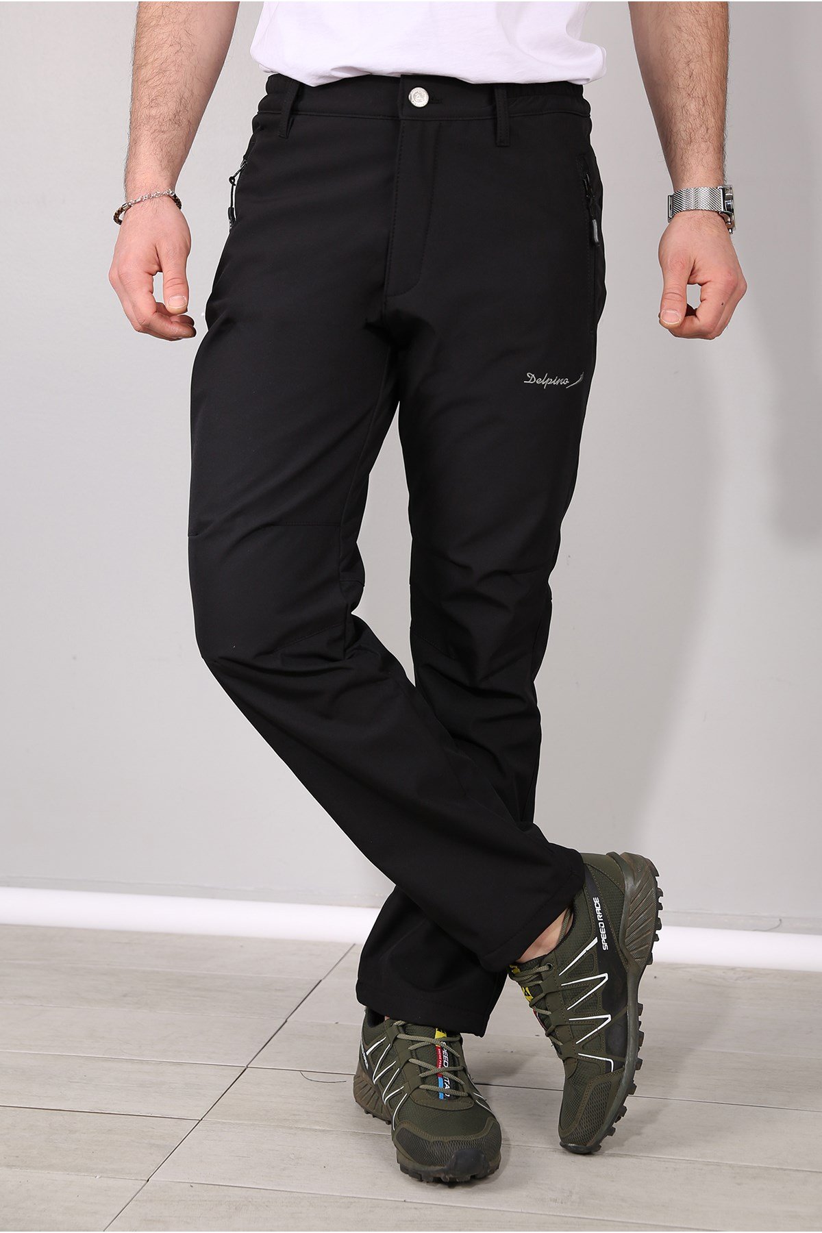 Delpino Erkek Su ve Rüzgar Geçirmez Softshell Pantolon