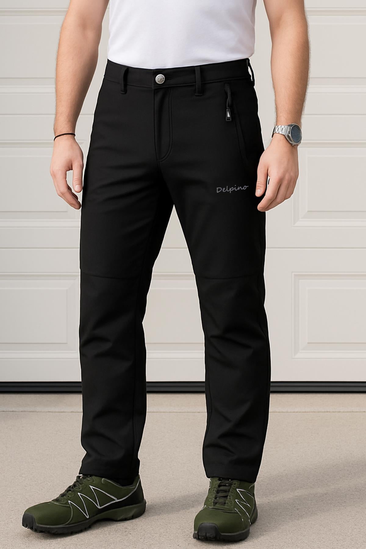 Delpino Erkek Su ve Rüzgar Geçirmez Softshell Pantolon