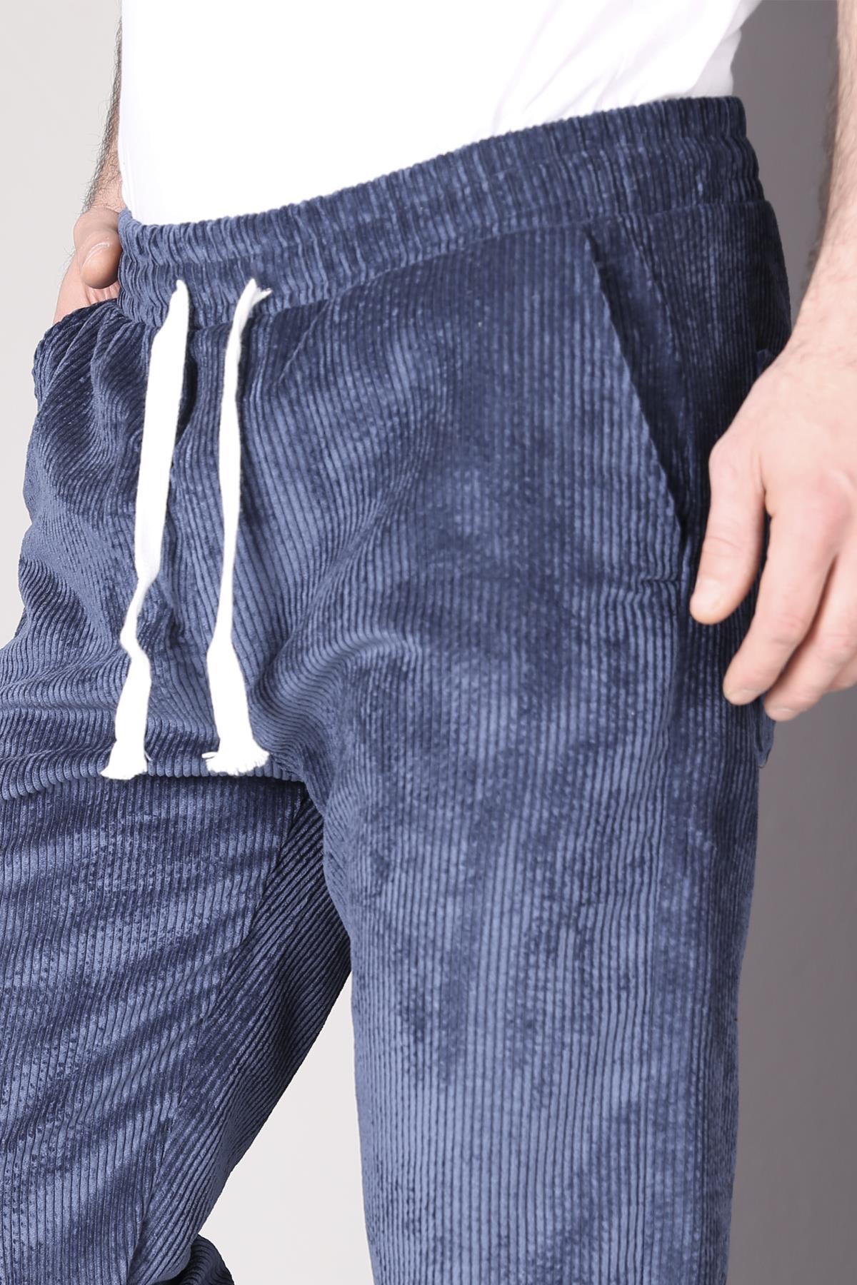 Kadife Baggy Bol Paça Pantolon