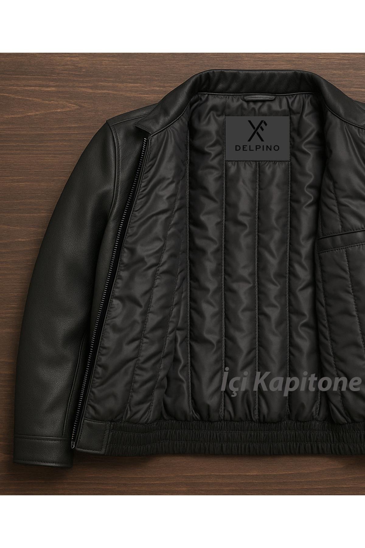 Oversize Rahat Kalıp Deri Ceket