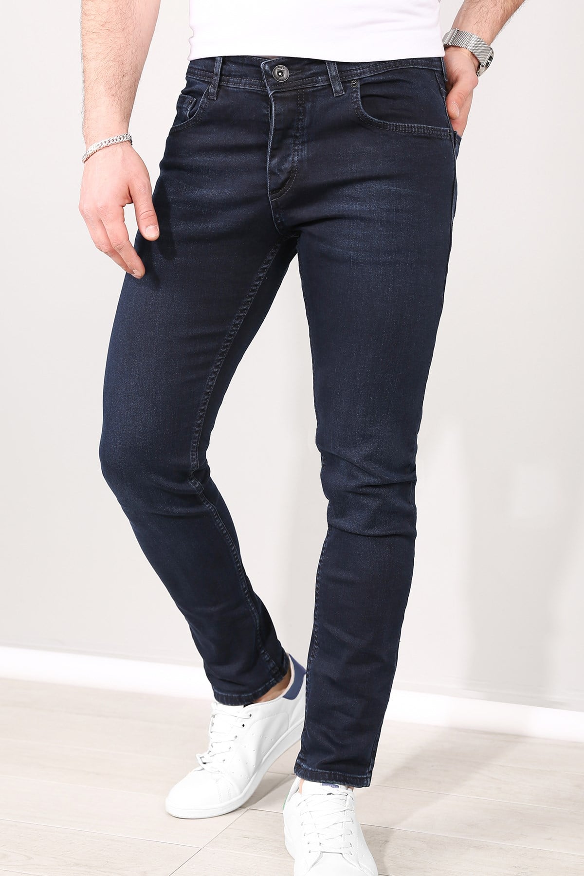 Slimfit Likralı Erkek Kot Pantolon