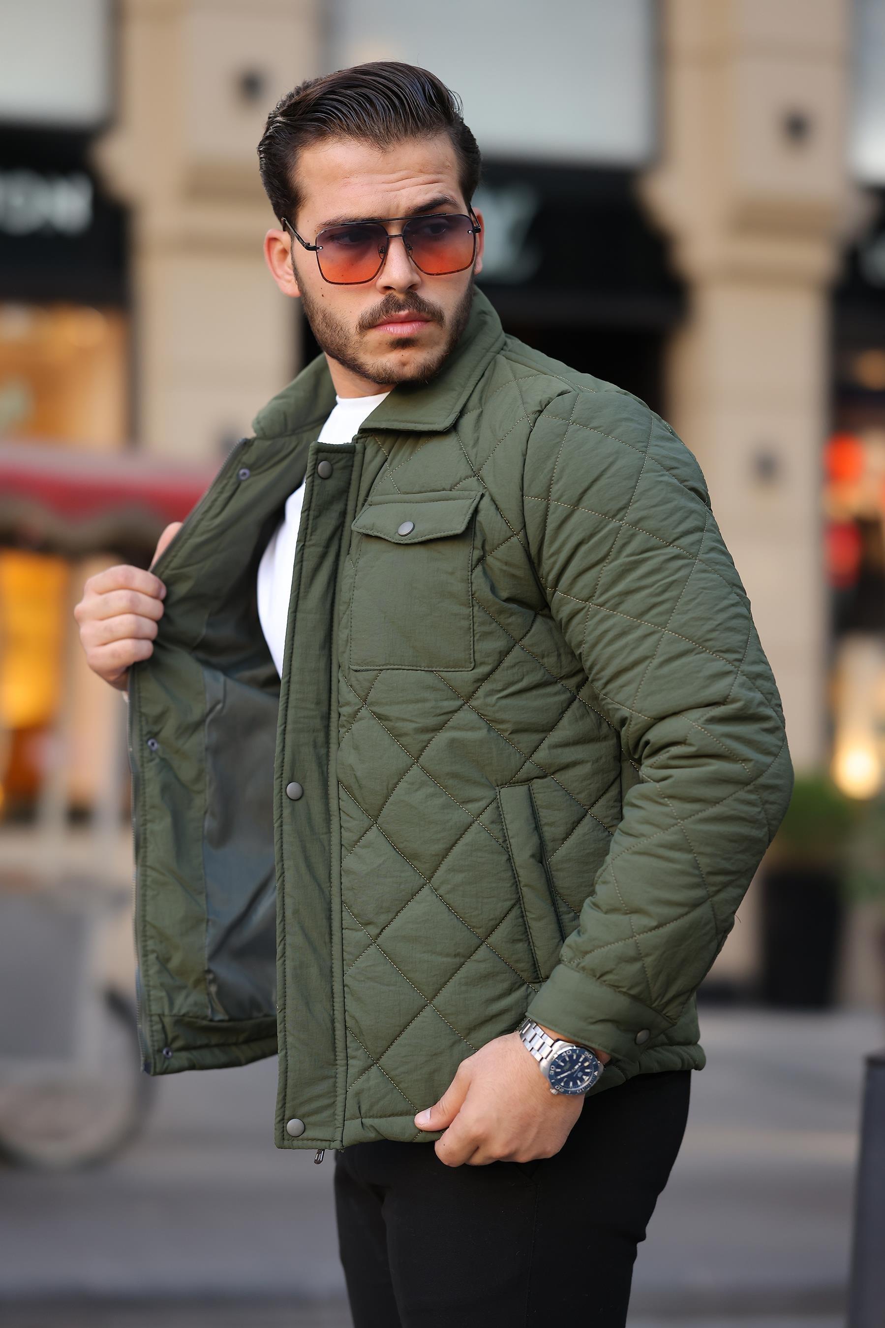 Su Geçirmez Erkek Şişme Mont