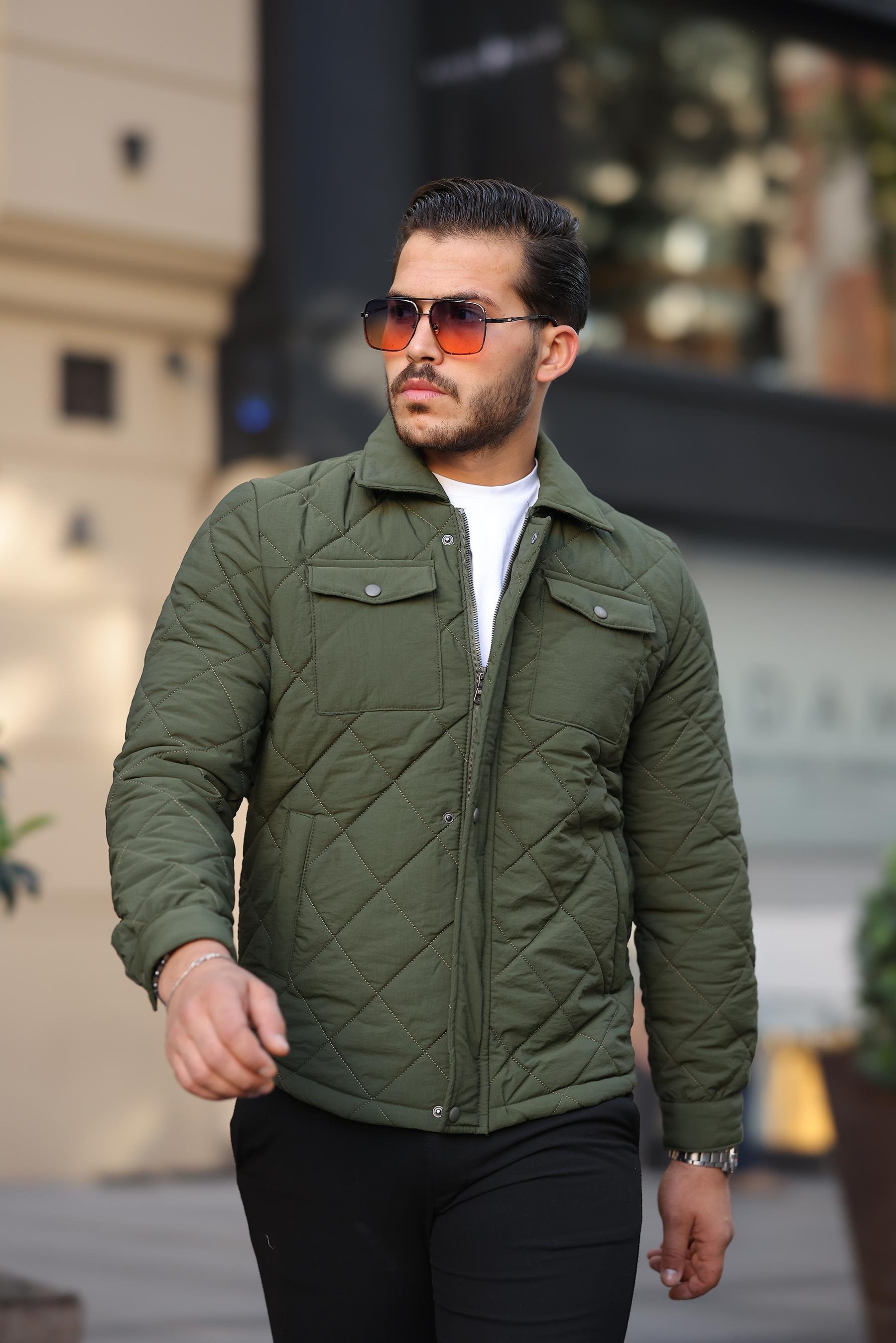 Su Geçirmez Erkek Şişme Mont