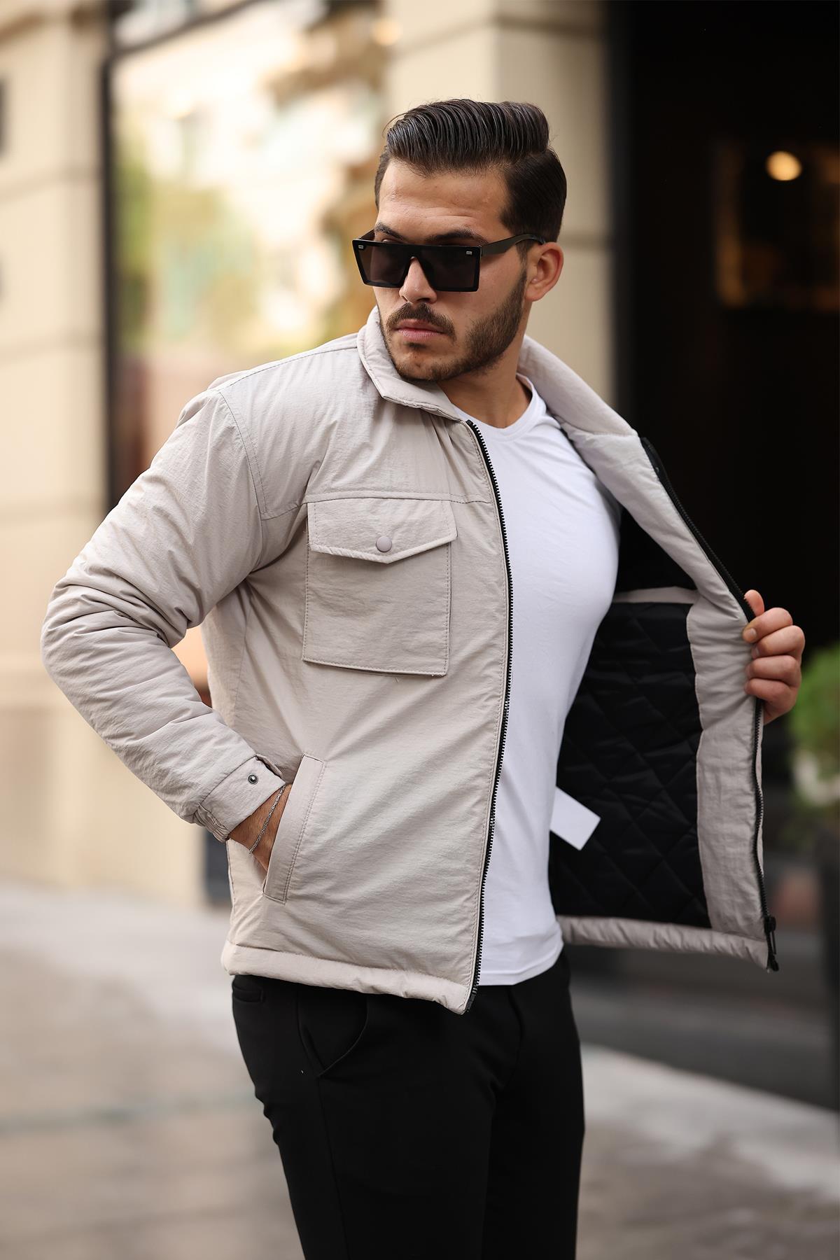 Su ve Rüzgar Geçirmez Erkek Mont